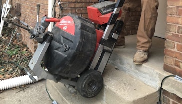 Battery-Powered Drain Machine With Lift-Assist Treads Lightens the Load