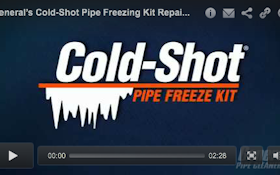 Pipe-Freezing Kit Repairs Water Systems Without Draining