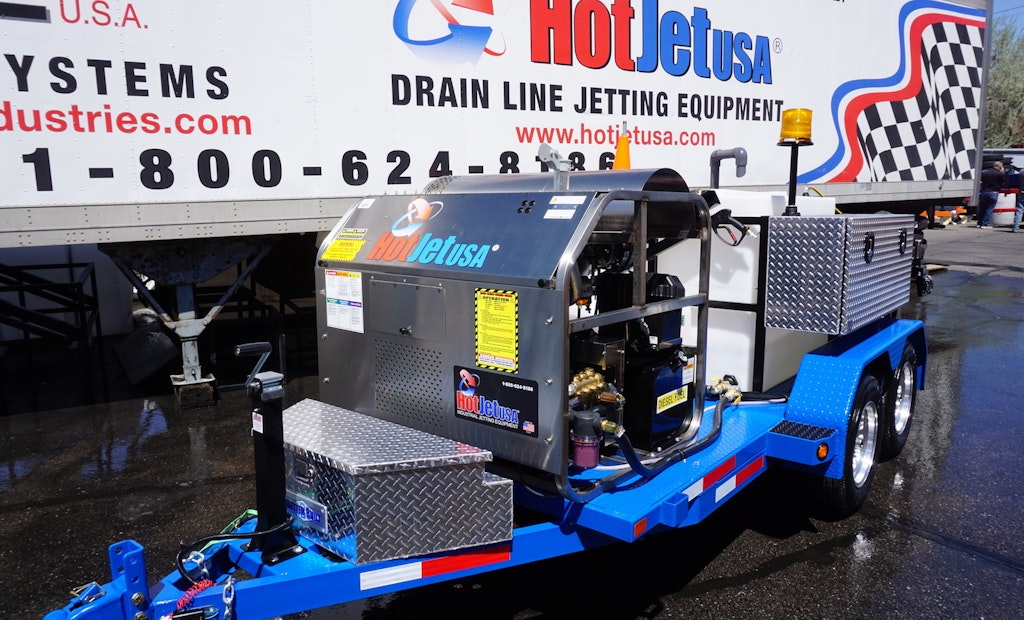 HotJet II Trailer-Mounted Jetters Now Shipping with Hydraulic Reels and Fuel Injection Options