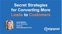 Webinar: Secret Strategies for Converting More Leads into Customers