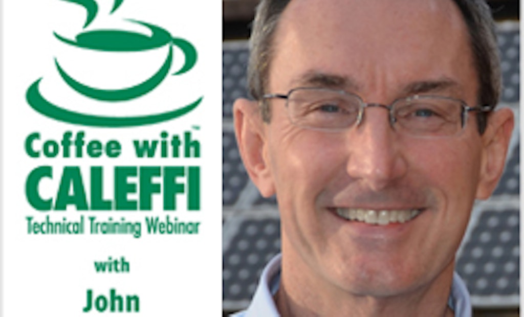 Coffee with Caleffi: Water Quality in Hydronic Systems