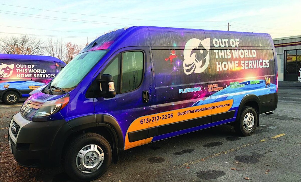Rolling Billboard: Out of This World Home Services - Ottawa, Ontario, Canada