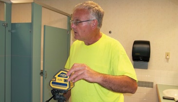 Electronic Level Helps Contractor Keep Installations Straight