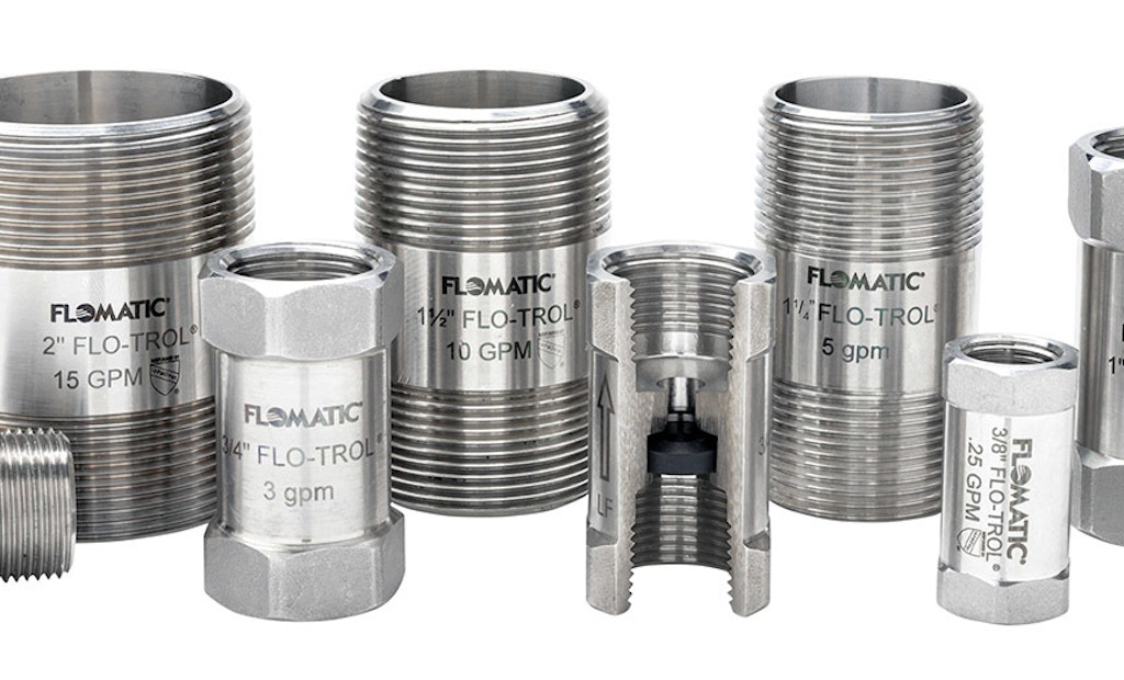 Product Spotlight: Valve series designed to maintain consistent flow