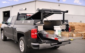Pickup bed organizer an alternative to cargo vans and service bodies