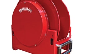 Reelcraft’s spring-retractable high-capacity hose reels